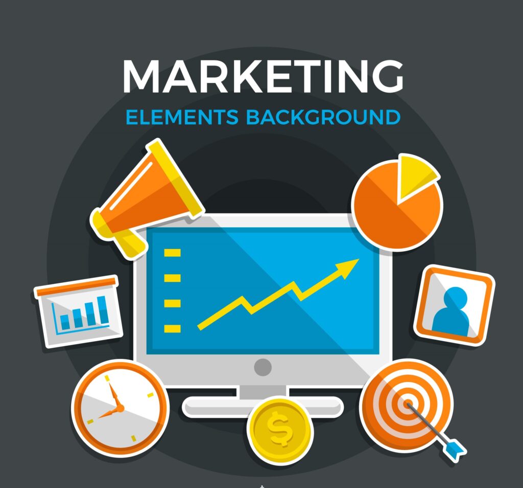 marketing elements background